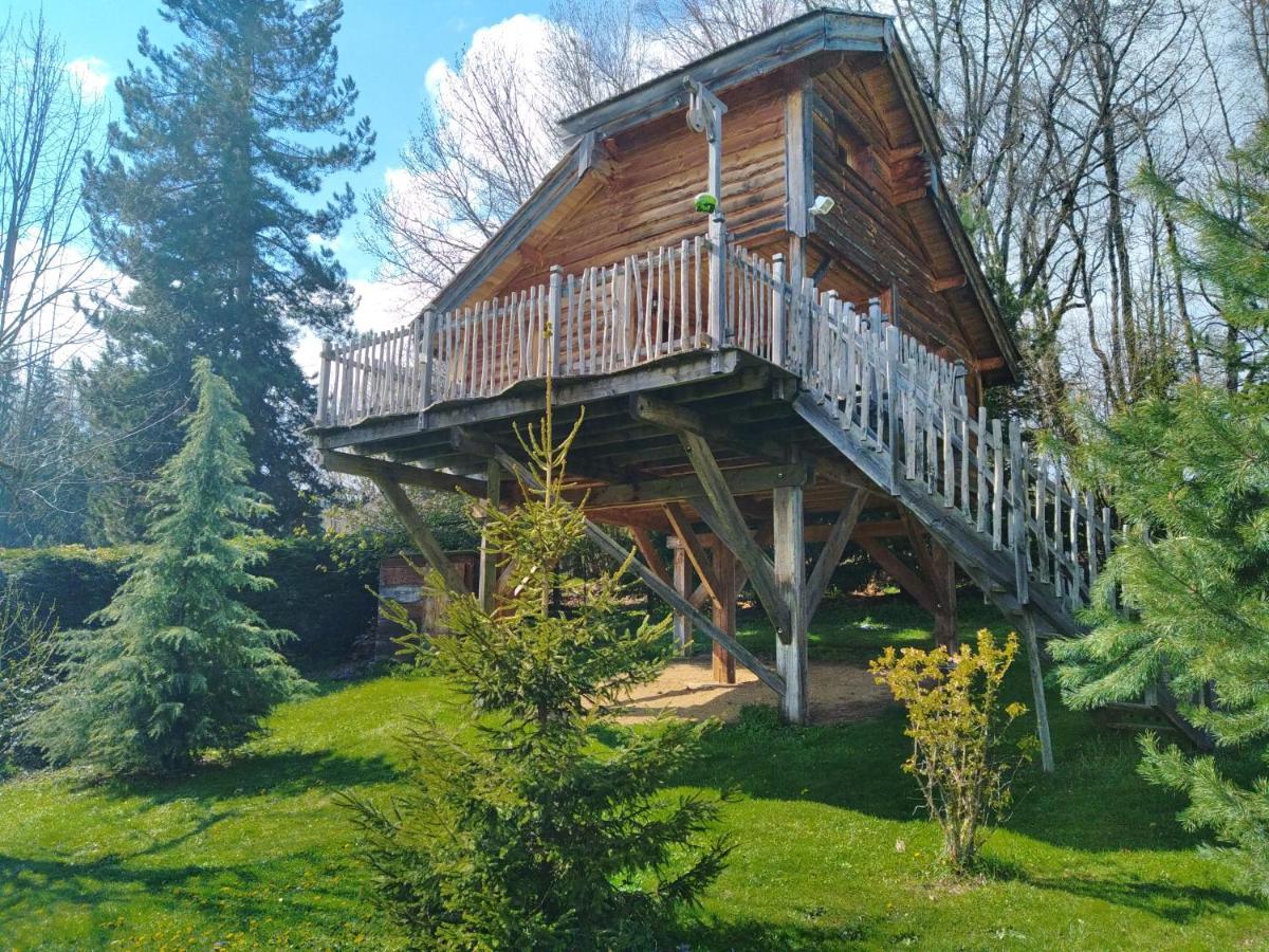 La Cabane A L'Oree Des Bornes Evires Bagian luar foto
